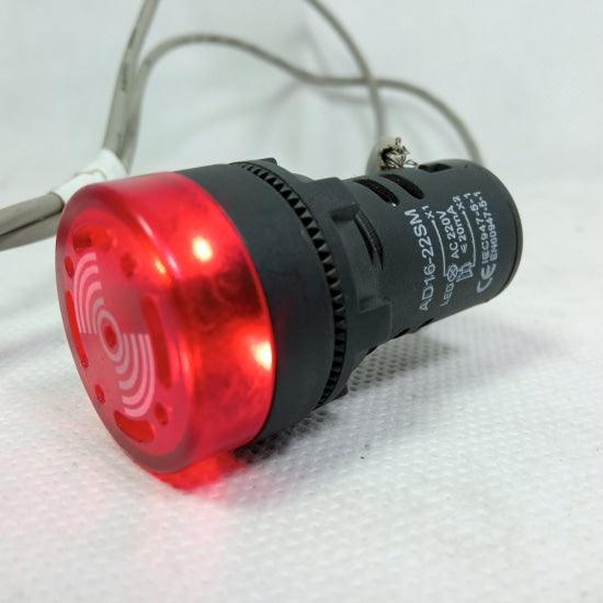 Buzzer with Red LED Light AD16-22SM ACDC220V 22mm Diameter in Pakistan - 12v thumbnail 5
