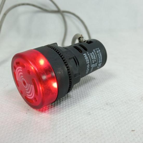 Buzzer with Red LED Light AD16-22SM ACDC220V 22mm Diameter in Pakistan - 24v thumbnail 3