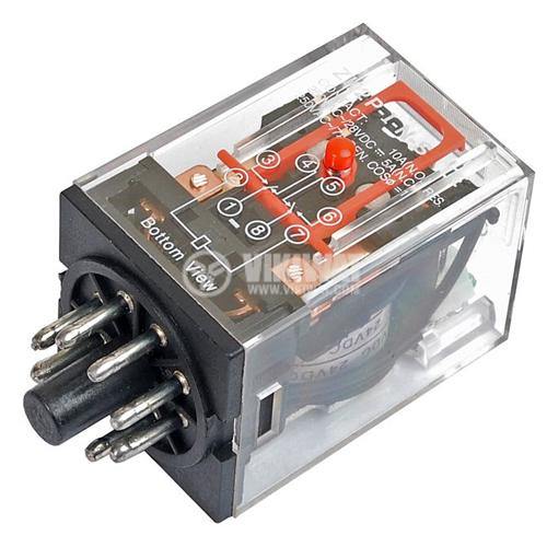 LMk2p Electromagnetic Relay 10A 250VAC - 24VDC thumbnail 3