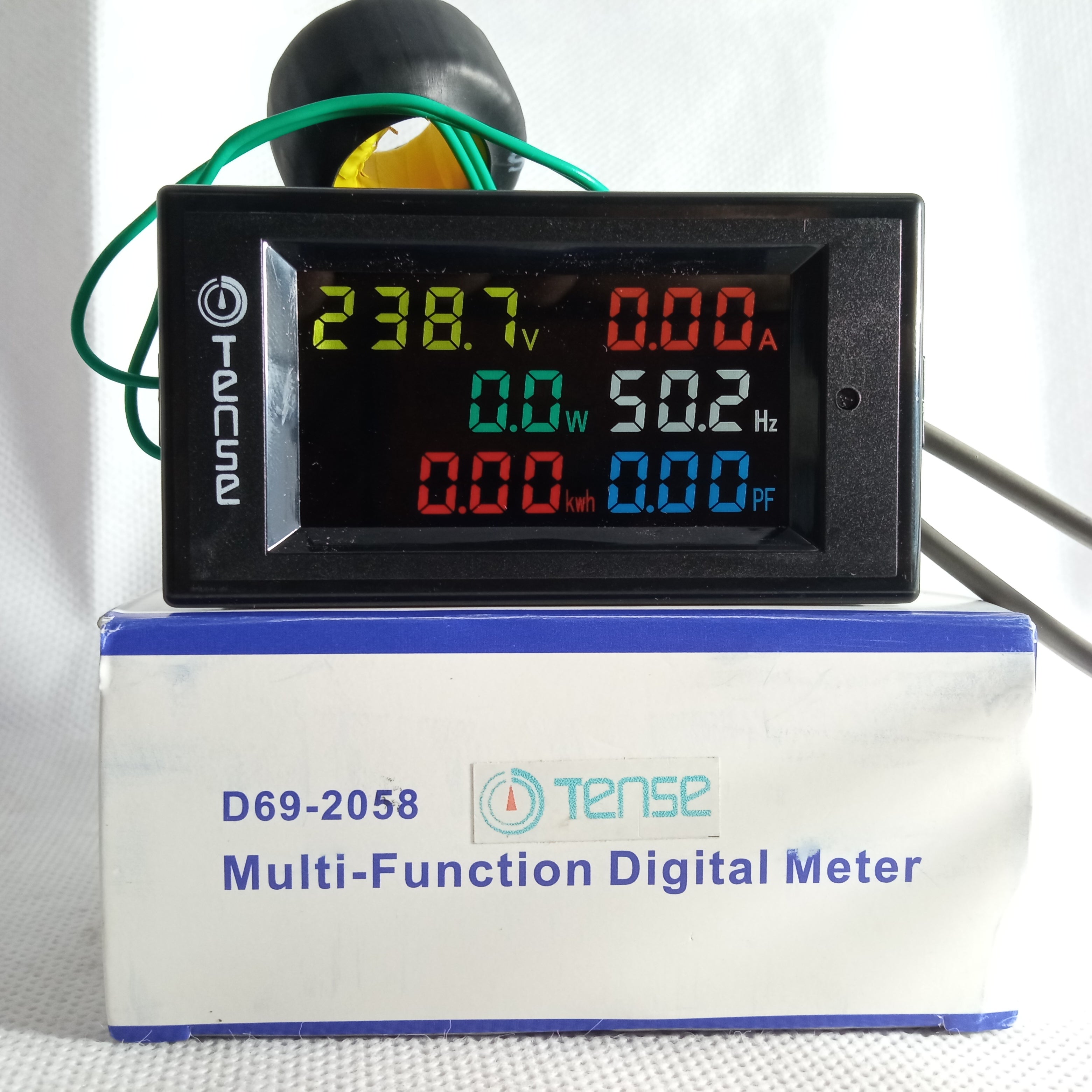 Tense 6 in 1 D69 2058 Multifunction Electric Energy Meter with LCD Display in Pakistan