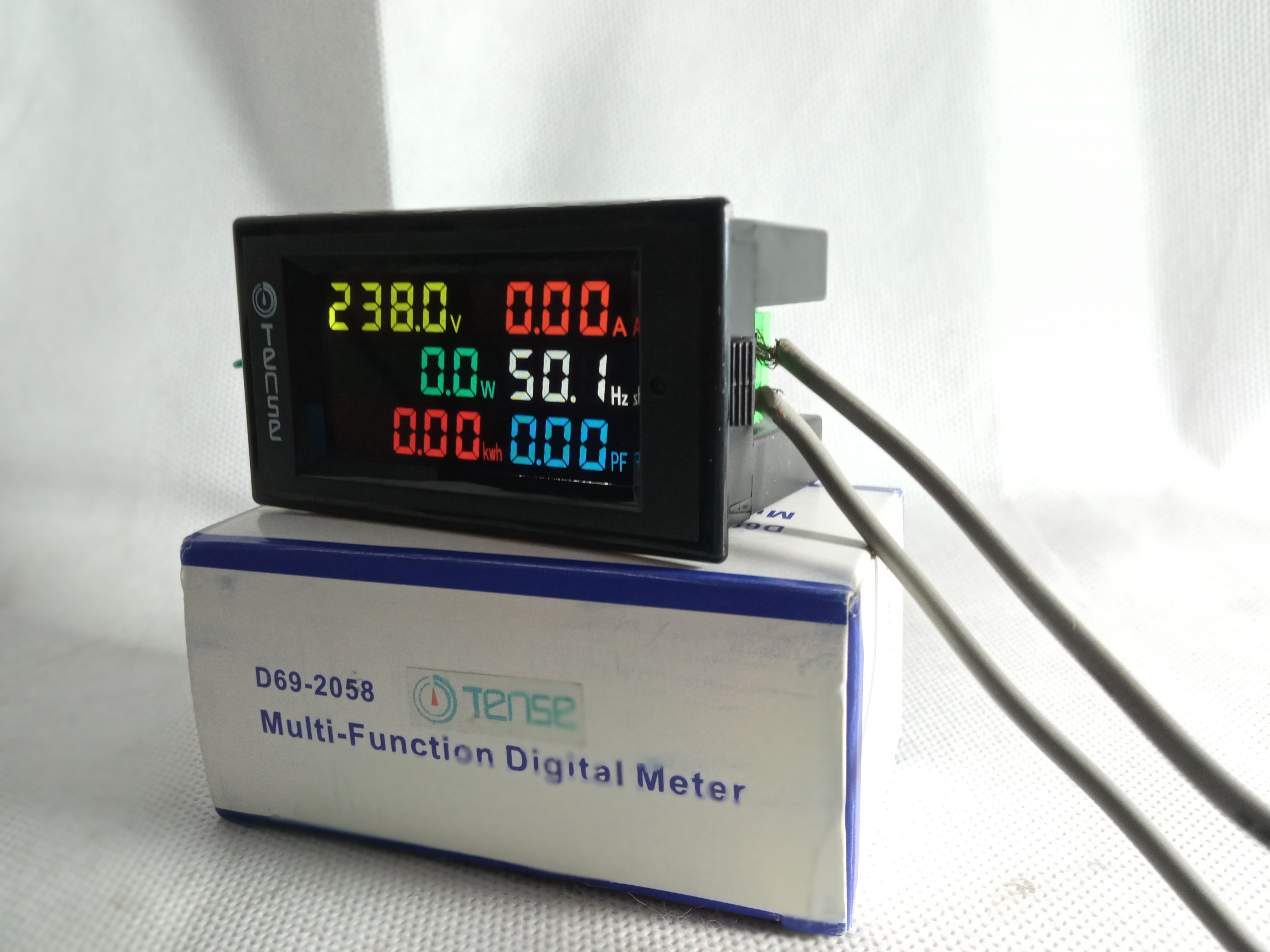 Tense 6 in 1 D69 2058 Multifunction Electric Energy Meter with LCD Display in Pakistan thumbnail 3