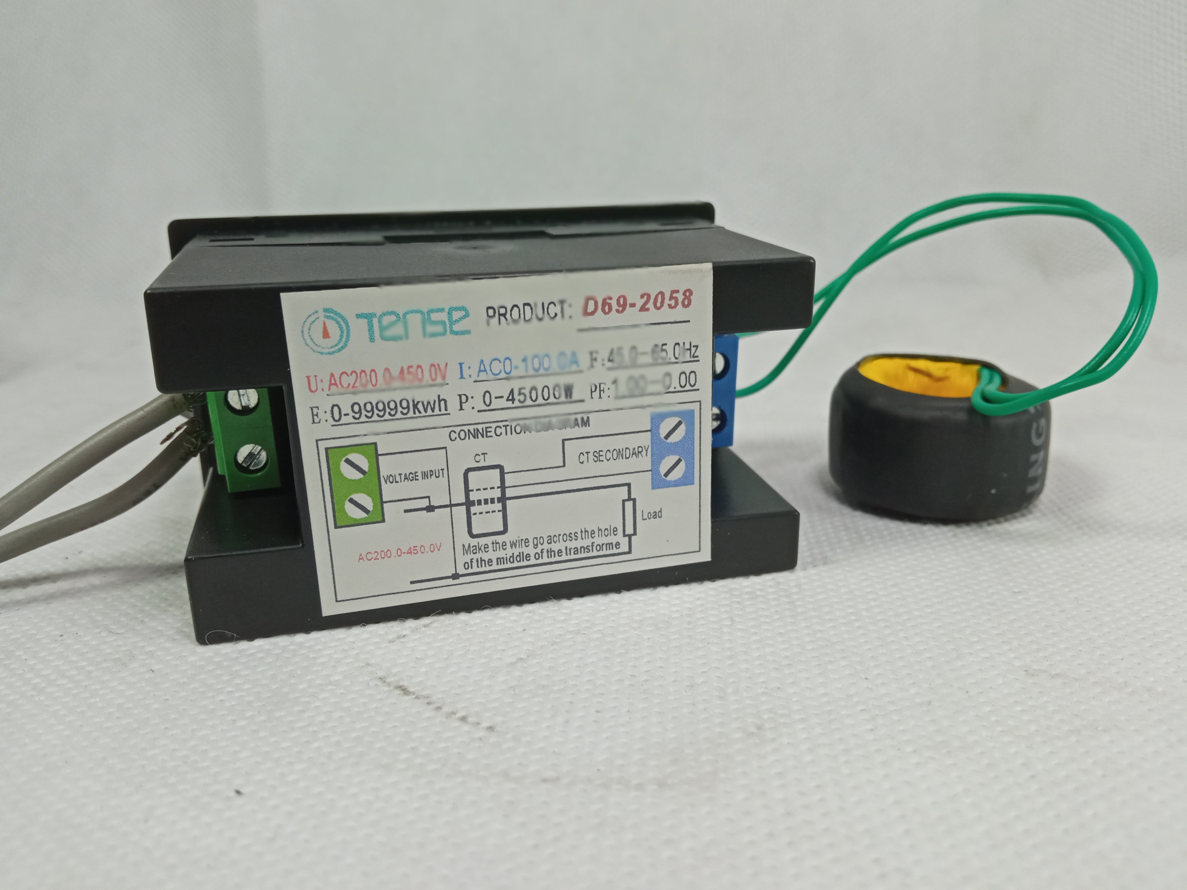 Tense 6 in 1 D69 2058 Multifunction Electric Energy Meter with LCD Display in Pakistan thumbnail 4