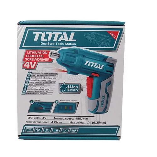 TOTAL Lithium-Ion Cordless Screwdriver 4V in Pakistan