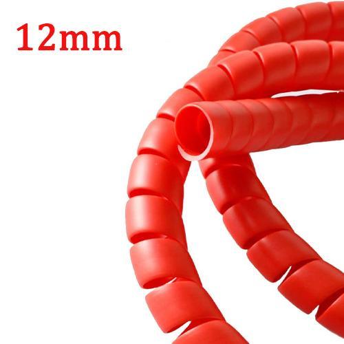 Red Insulation Spiral Sleeves for Cable Management 3meter in length - 15mm thumbnail 2