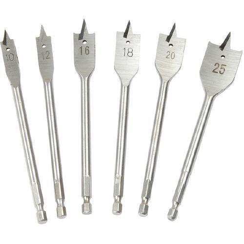 Drill Bit Set 6 Pieces Assorted Sizes Woodworking Drill Bits