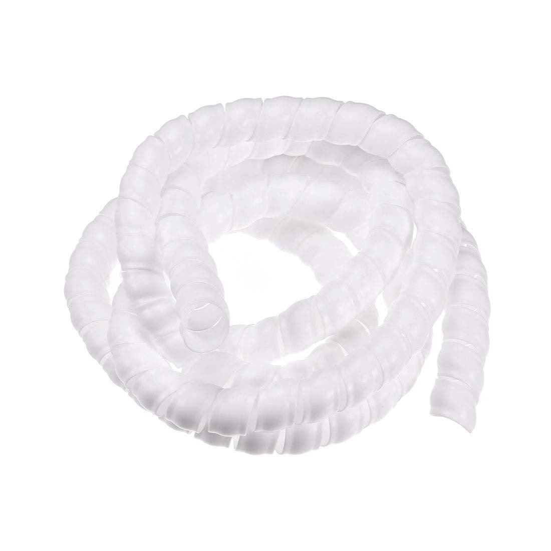 White Insulation Spiral Sleeve for Cable Management 3 meter length in Pakistan - 16mm