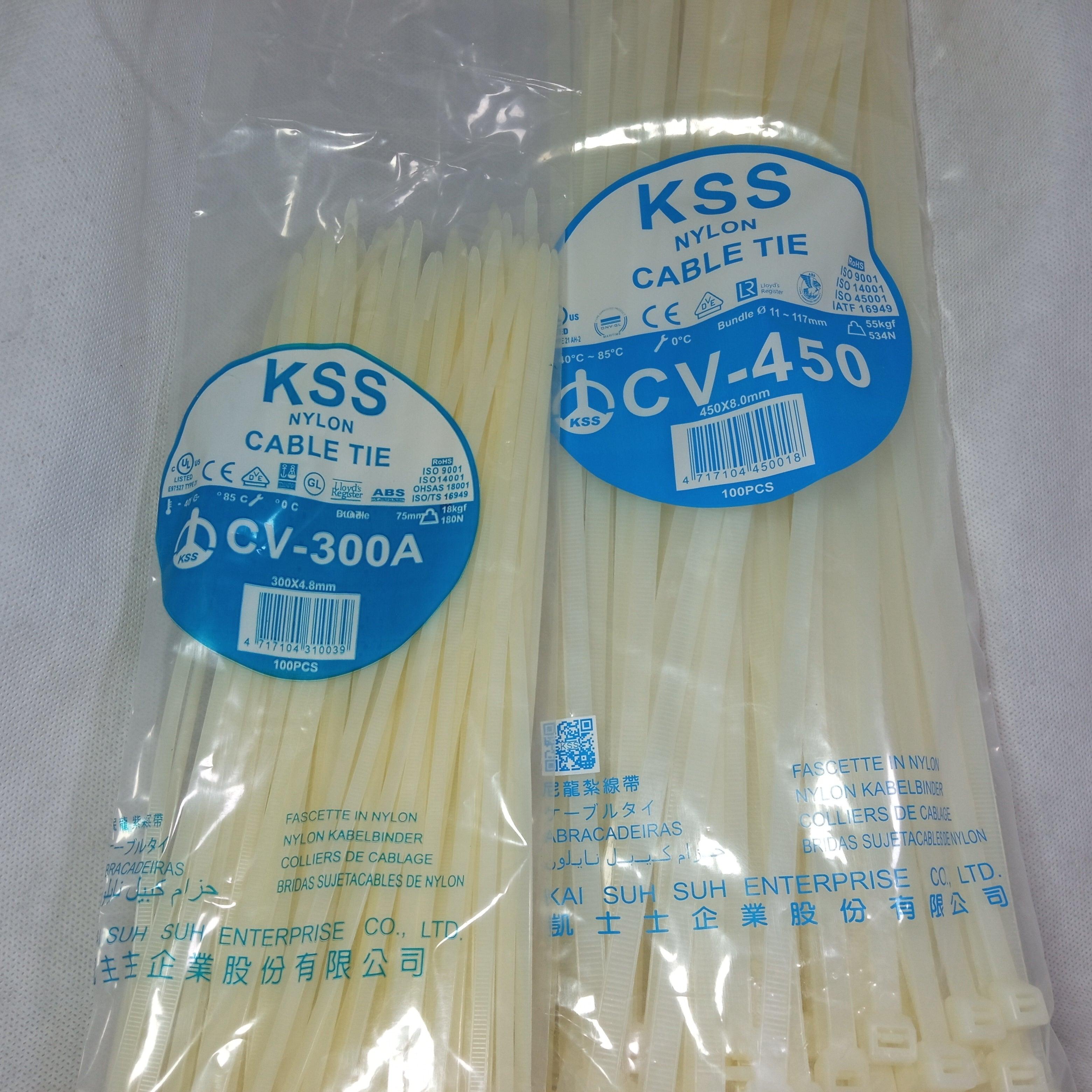 KSS White Nylon Cable Ties | High-Quality Self-Locking Zip Ties All Sizes Available in Pakistan - 203mm / 3.6mm thumbnail 7