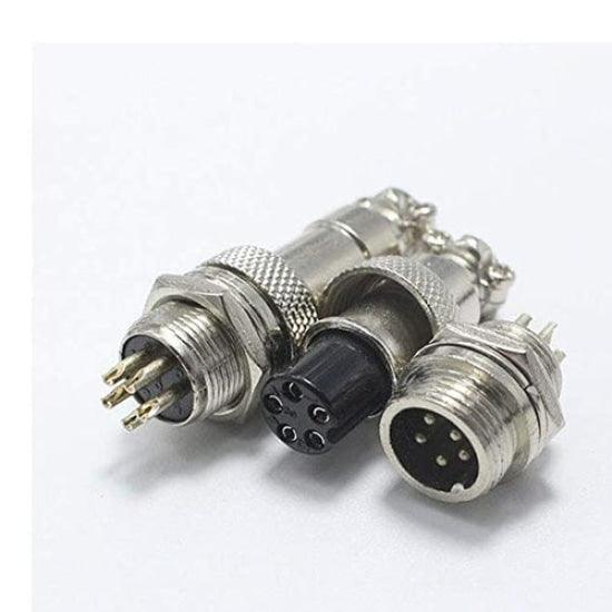 XLR  Cable Connector 12mm Chassis Mount in Pakistan - 6 pins thumbnail 4