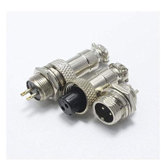 XLR  Cable Connector 12mm Chassis Mount in Pakistan - 5 pins thumbnail 2