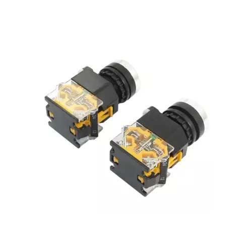 22mm Mount 10A 380V DPST Red Green Momentary Push Button Switch in Pakistan - Red thumbnail 2