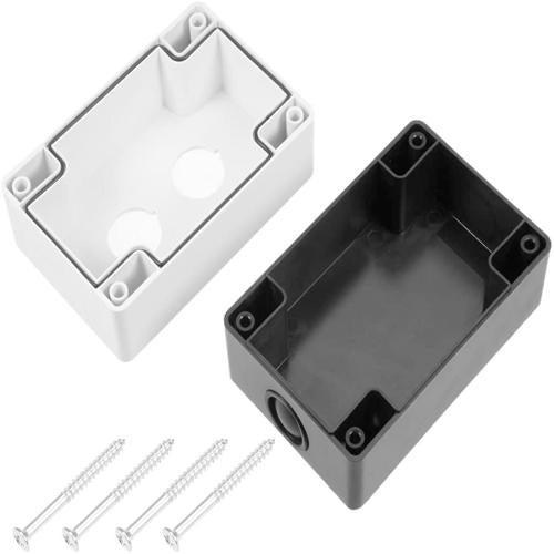 2 Hole Push Button Switch Control Box Case  22 mm Diameter Gray Plastic - 2 hole thumbnail 3