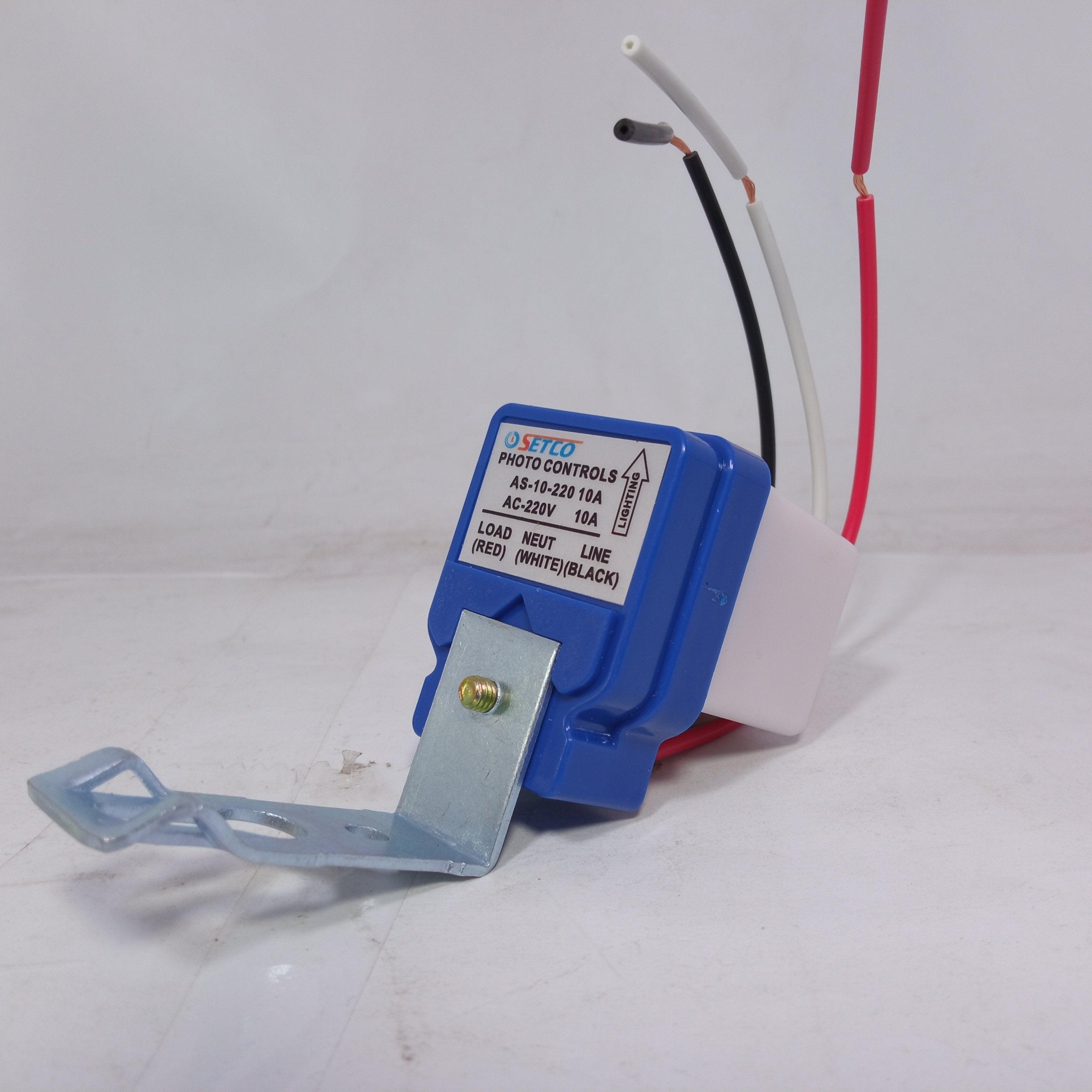 SETCO AS-10 10A Photo Switch Sensor Sun Switch Auto On Off in Pakistan thumbnail 2