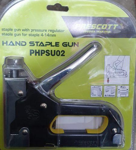 Hand Staple Gun With Pressure Regulator 4-14mm