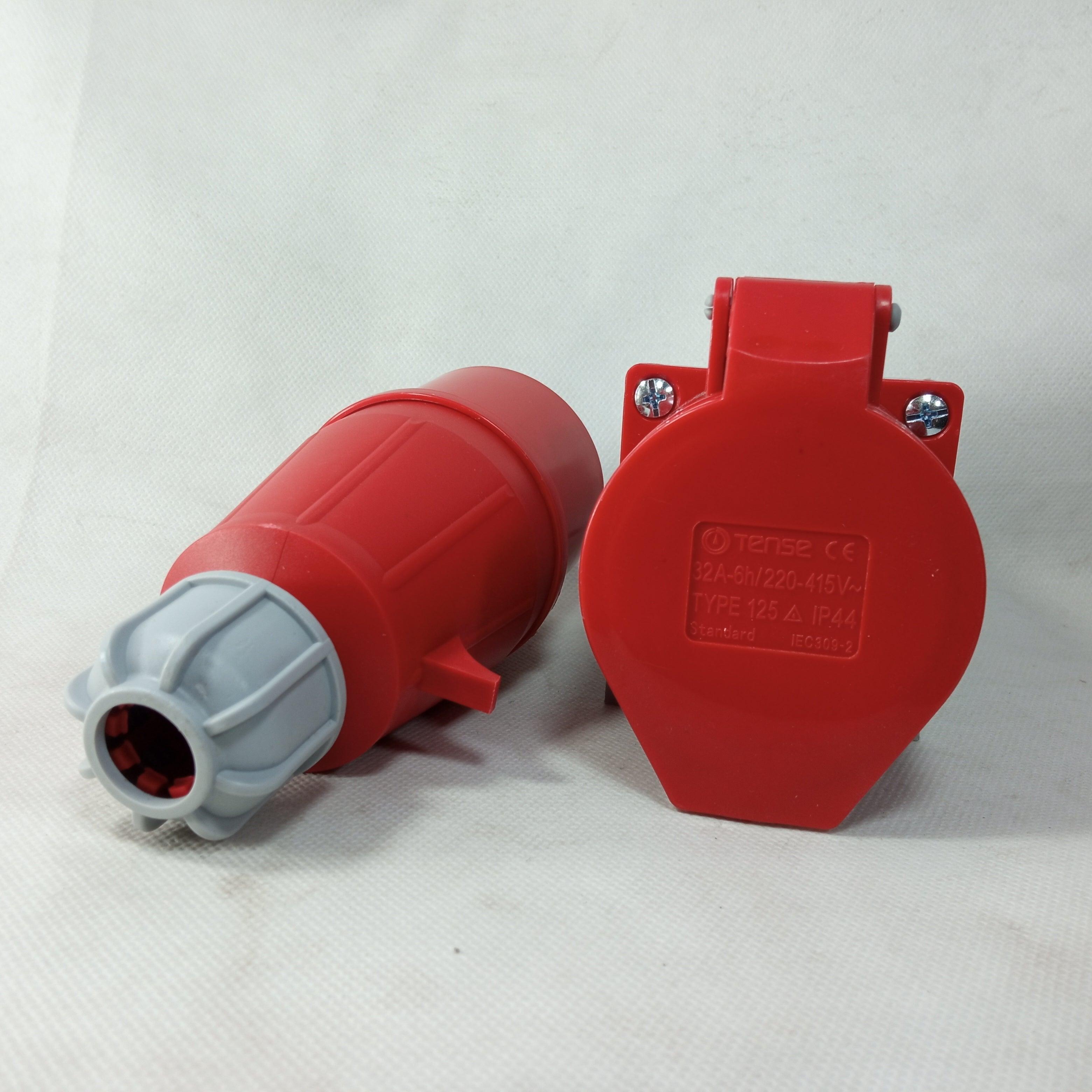 Tense 32Amp 5Pin Industrial Plug and Wall Socket in Pakistan thumbnail 2