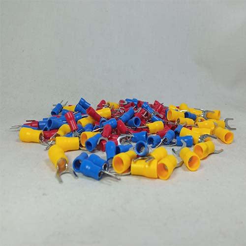 U Type Insulated Thimble Cable Lug Plastic 100 Pcs in Pakistan - 1.5mm / Red
