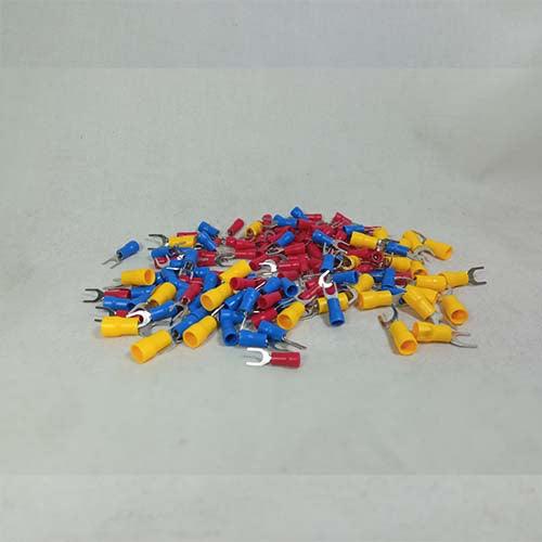 U Type Insulated Thimble Cable Lug Plastic 100 Pcs in Pakistan - 1.5mm / Red thumbnail 2