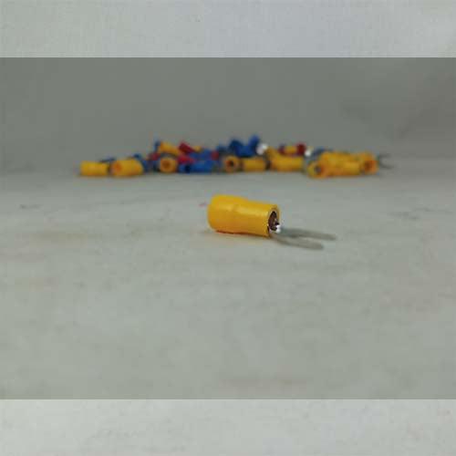 U Type Insulated Thimble Cable Lug Plastic 100 Pcs in Pakistan - 5.5-5mm / Yellow thumbnail 5