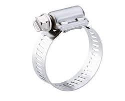 3"Breeze Power-Seal Stainless Steel Hose Clamp, Worm-Drive
