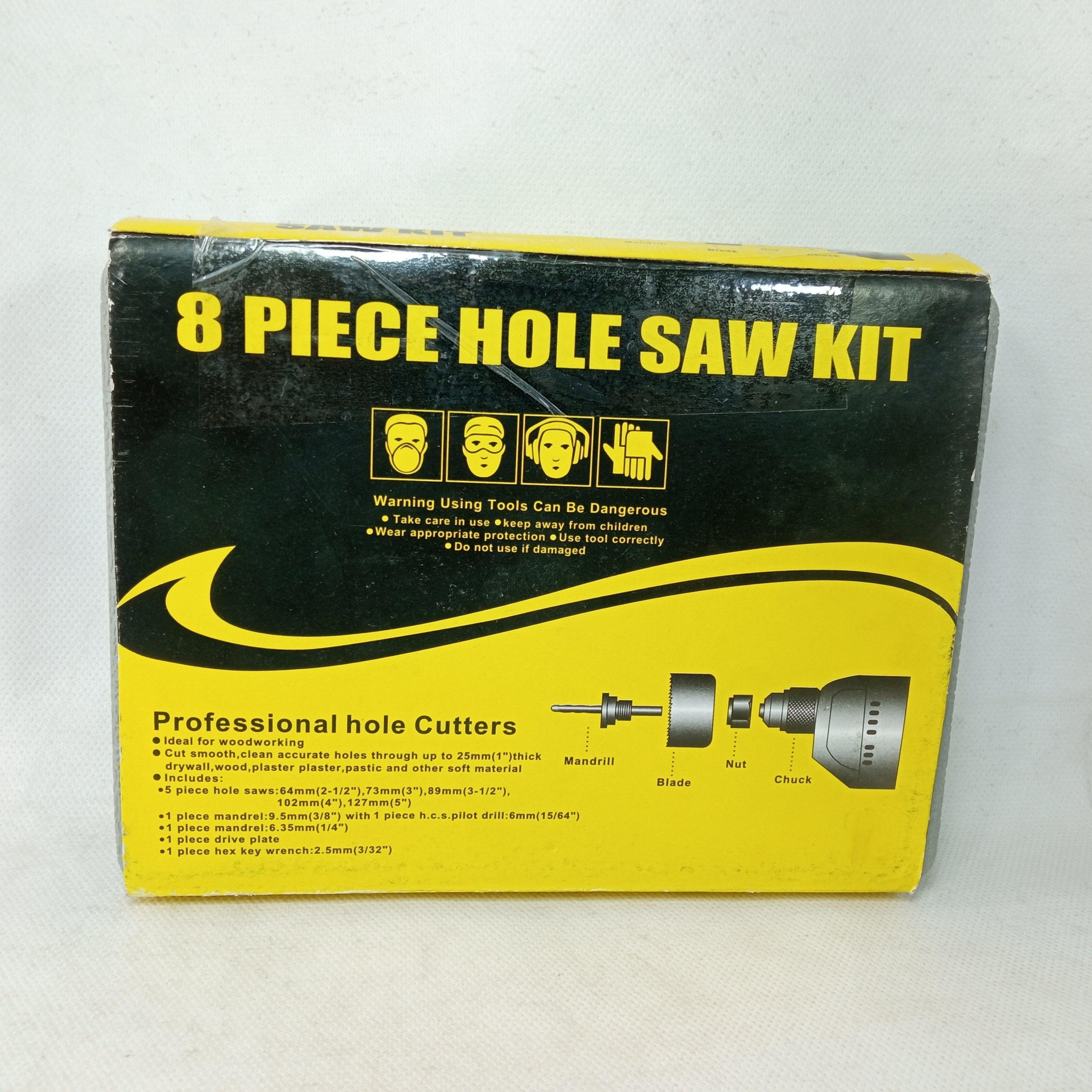 Wood Working Hole Saw Drill Bit Set 8 Pieces in Pakistan thumbnail 2