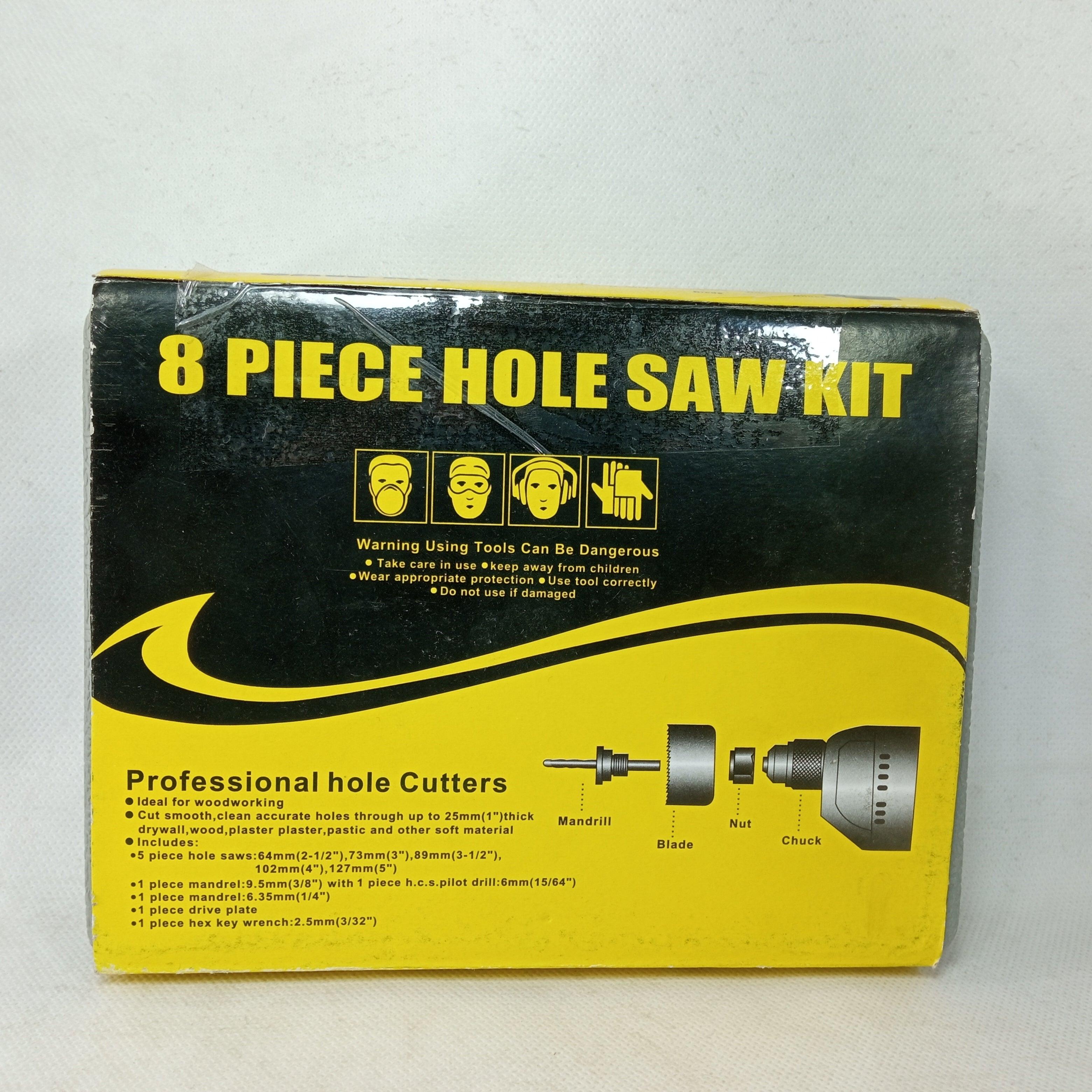 Wood Working Hole Saw Drill Bit Set 8 Pieces in Pakistan thumbnail 3