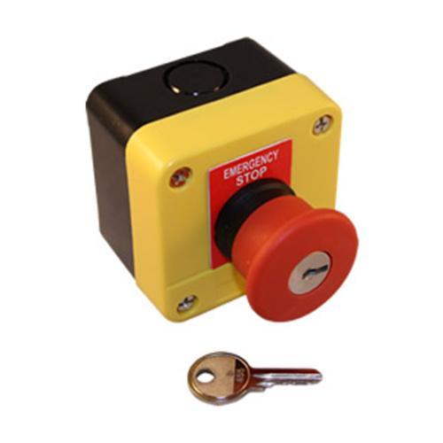Red Sign Emergency Stop Push Button Switch &amp;amp Key