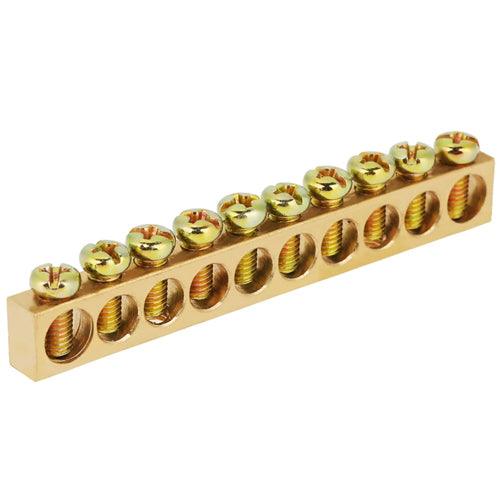 Brass Electrical Neutral Link Hole in Pakistan - 6 Hole