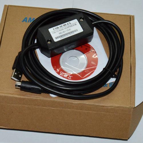 PLC Programming USB-SC09-FX Cable For Fx3u Mitsubishi MELSEC USB TO RS422 ADAPTER in Pakistan