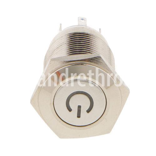 LED Indicator Latching 16mm Push Button Control Switch for Car Motor Start Green in Pakistan - 16mm thumbnail 8