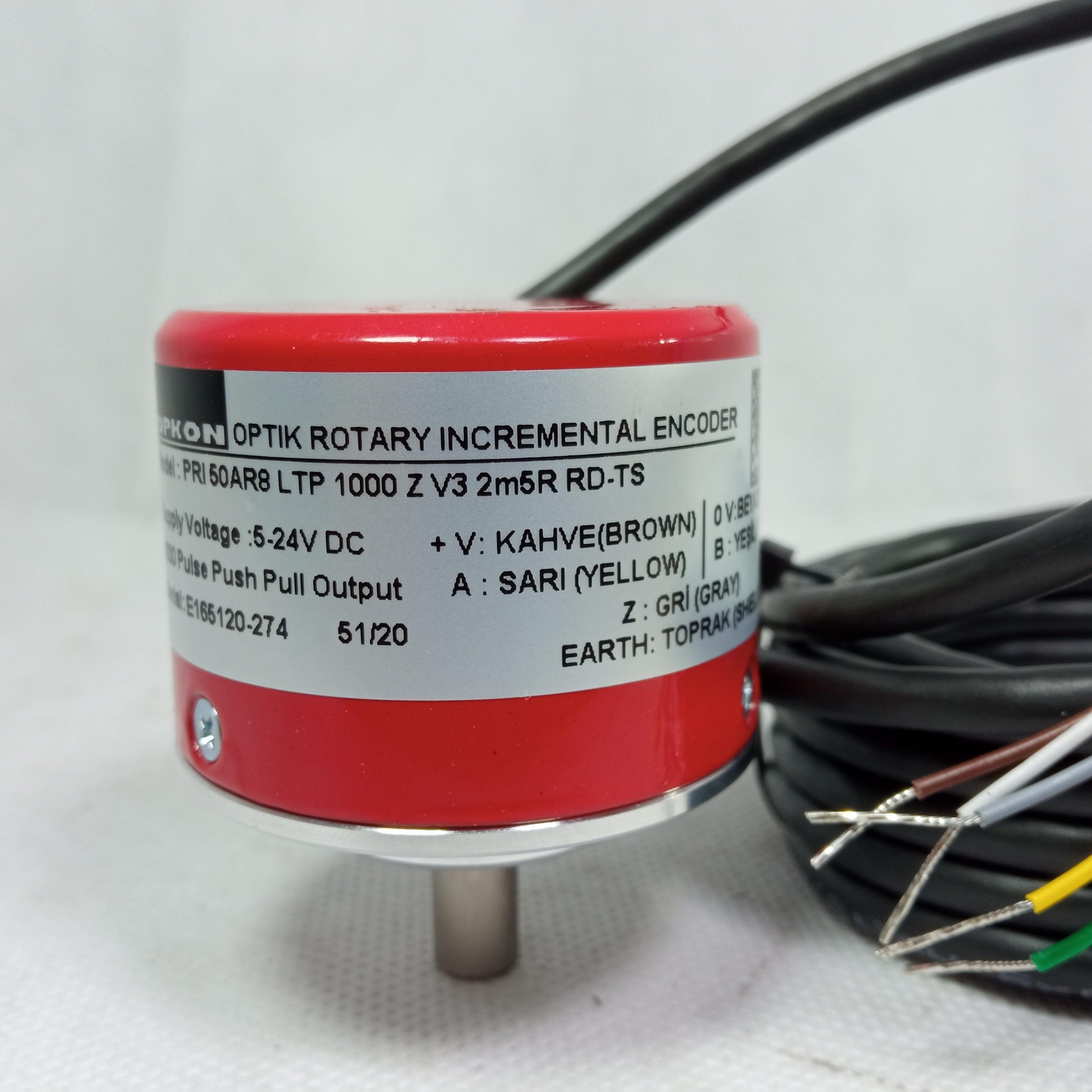 Opkon Incremental Rotary Encoder PRI50AR8 in Pakistan - 1000PPR thumbnail 3